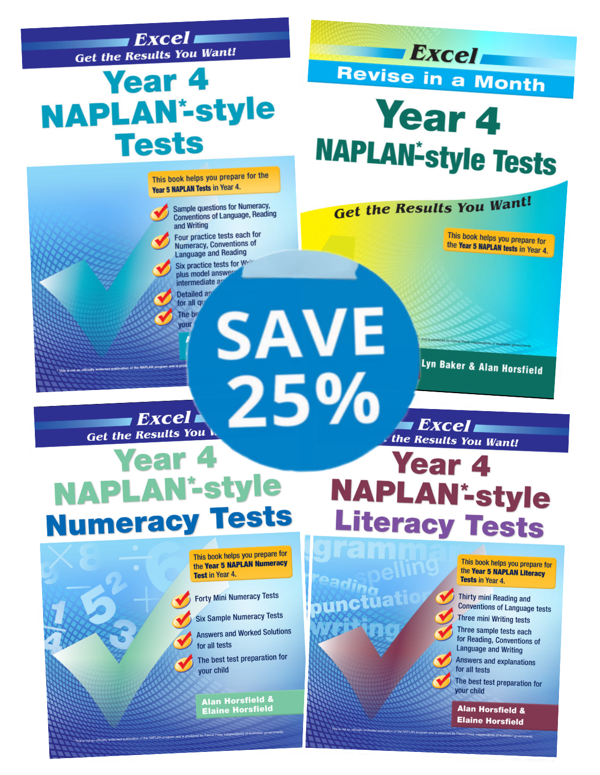Excel NAPLAN* Book Pack Year 4 (4 Books)