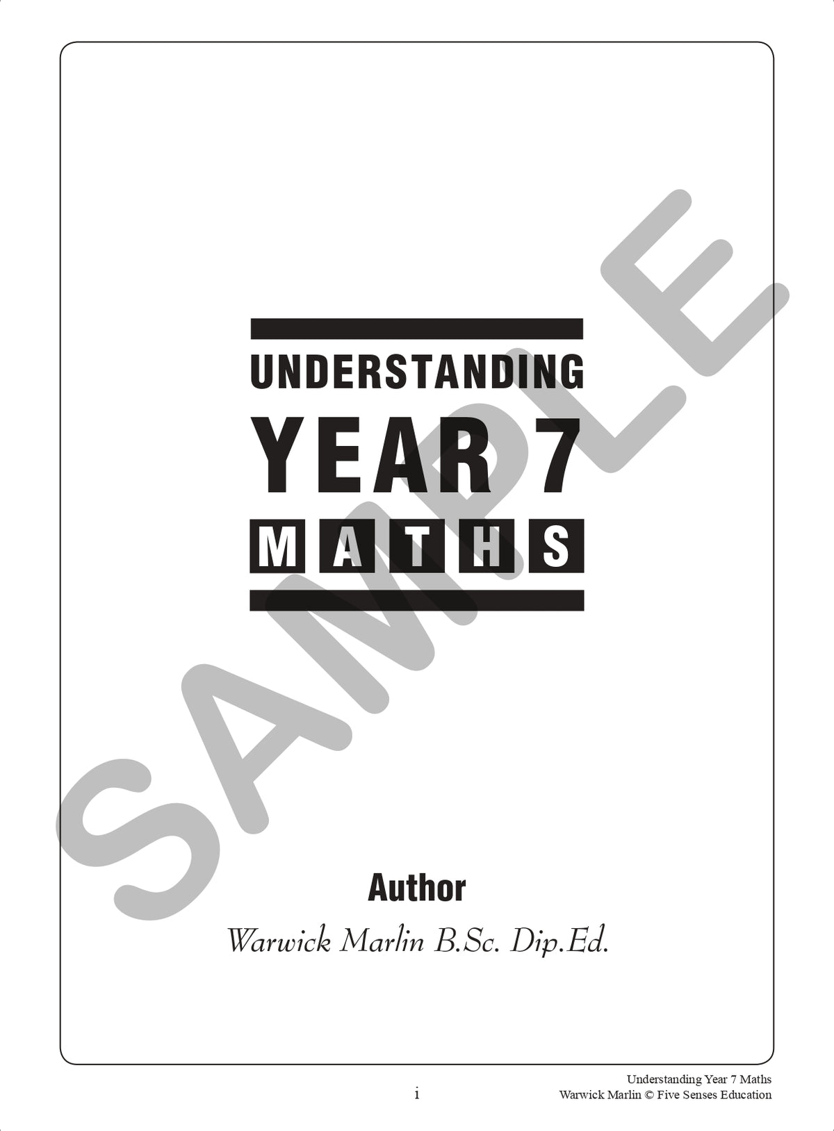Understanding Year 7 Maths: Australian Curriculum Edition