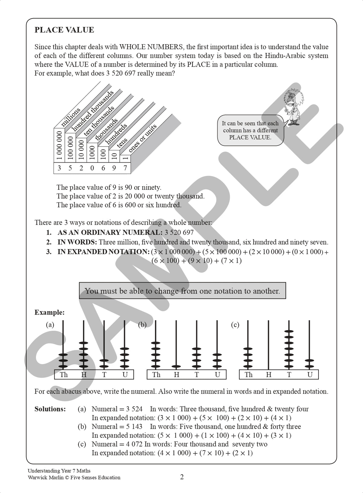 Understanding Year 7 Maths: Australian Curriculum Edition