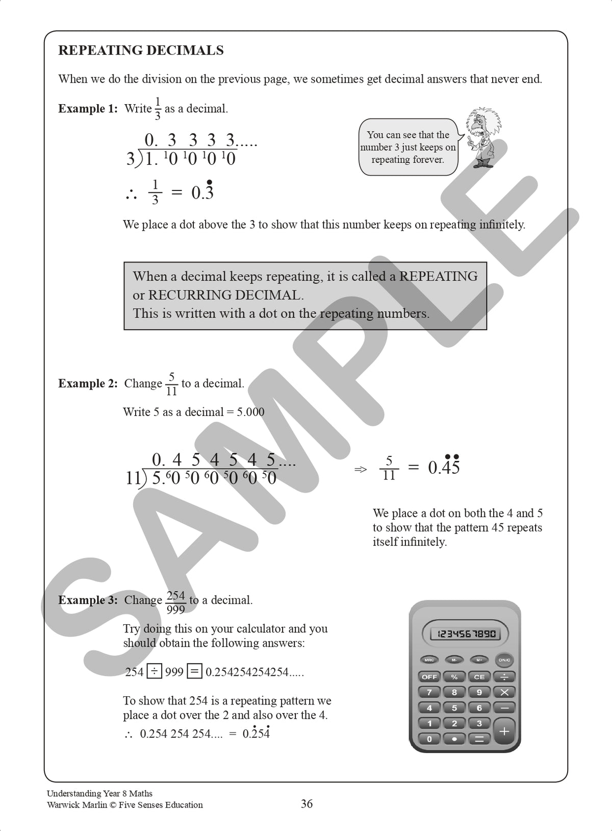 Understanding Year 8 Maths  – Australian Curriculum Edition