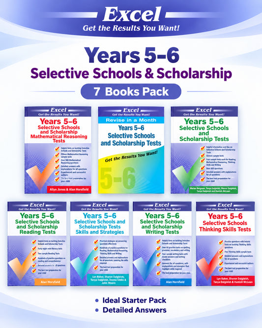 Excel Selective Schools and Scholarship Book Pack(7 Books)