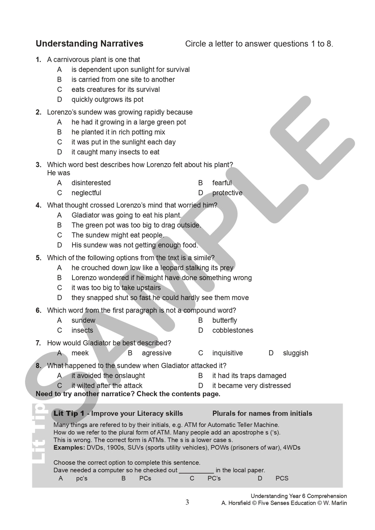Understanding Year 6 Comprehension
