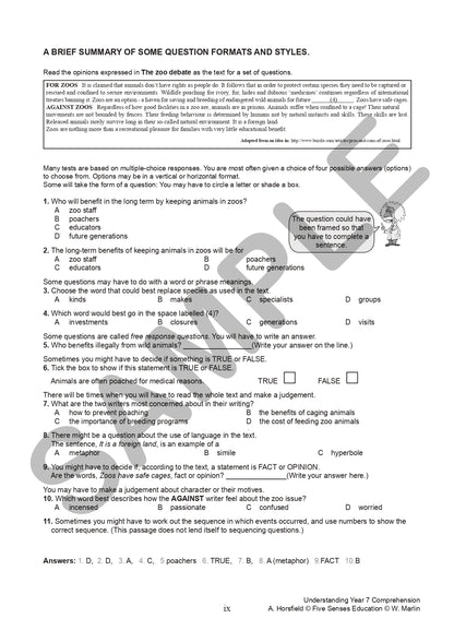 Understanding Year 7 Comprehension