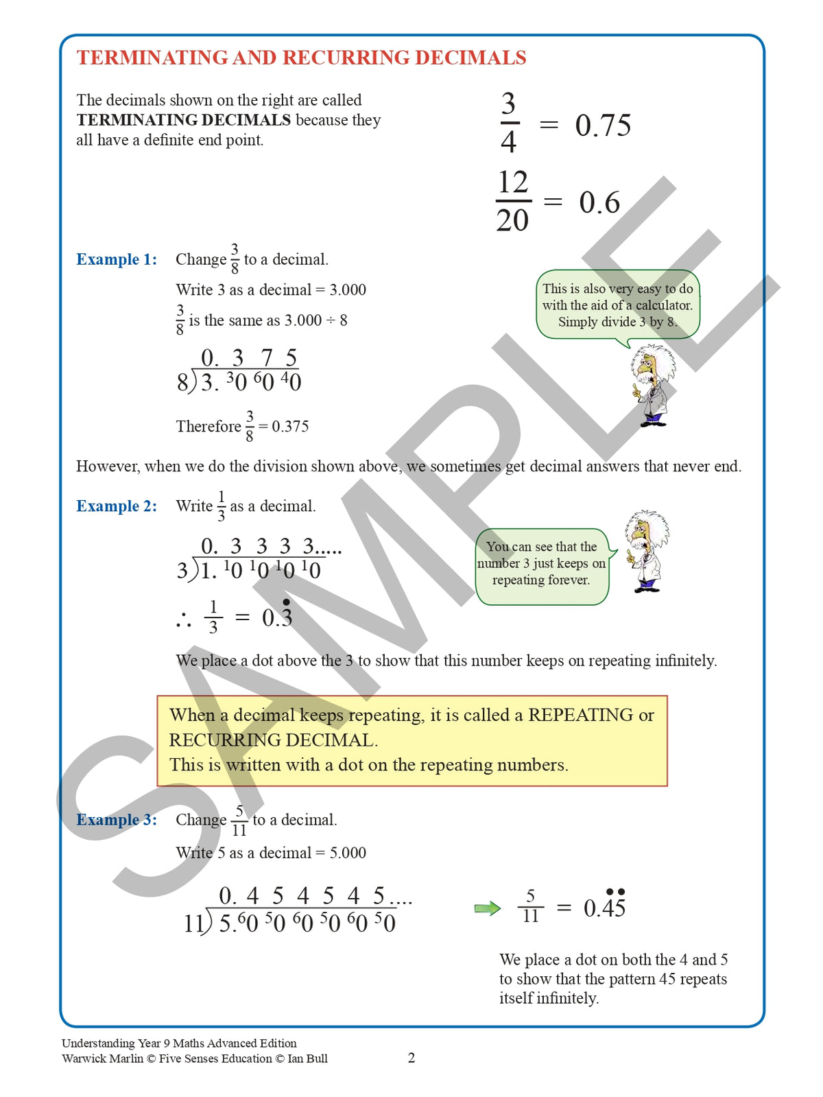 Understanding Year 9Maths  – Australian Curriculum Edition advanced
