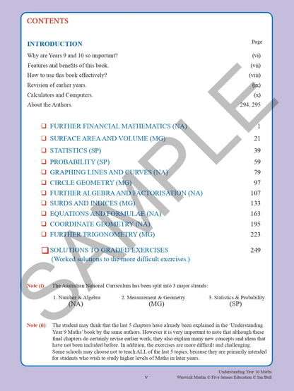Understanding Year 10 Maths: Australian Curriculum Edition