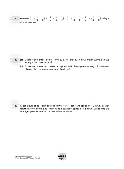 Olympiad Maths Trainer 6