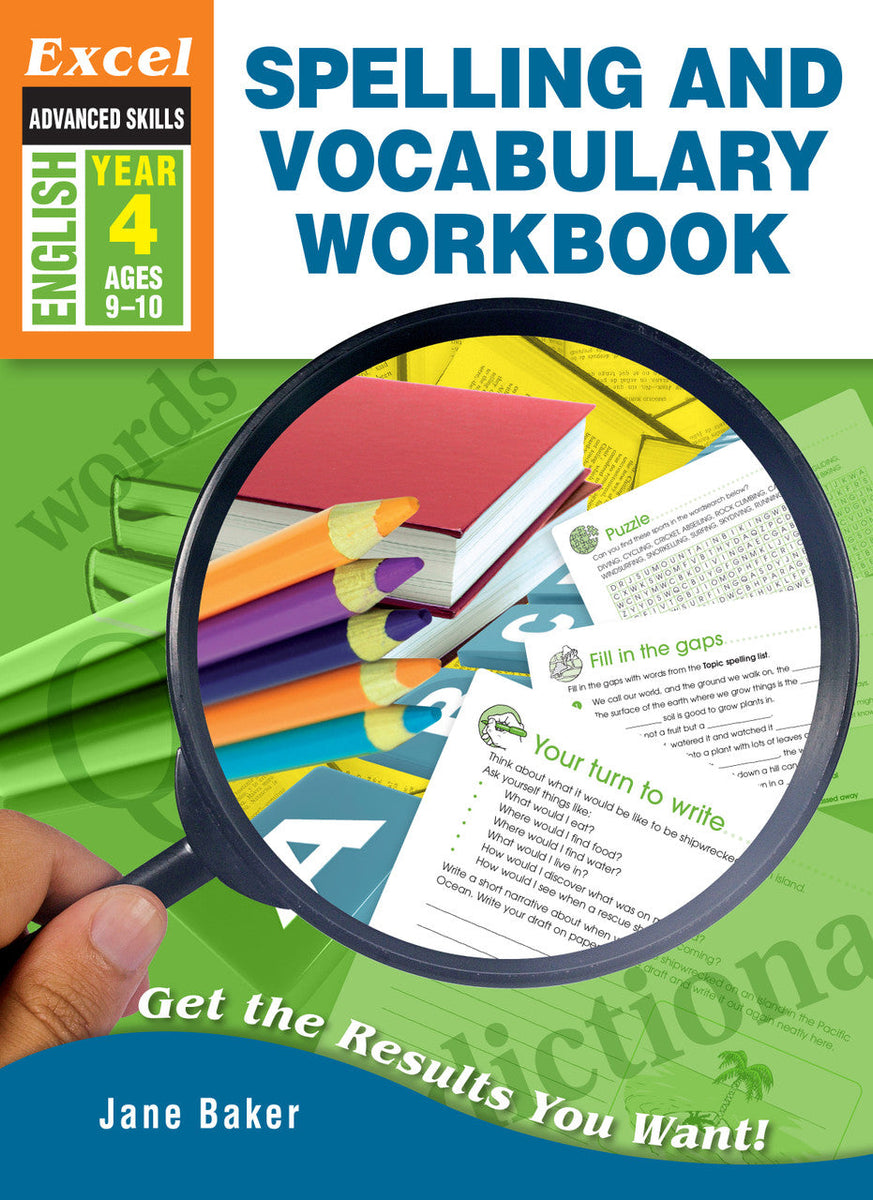 Excel Advanced Skills Spelling And Vocabulary Workbook Year 4 Excel advanced skills spelling and vocabulary workbook year 4