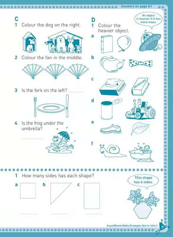 Excel Basic Skills - Mental Maths Strategies Year 2 Ada's Book