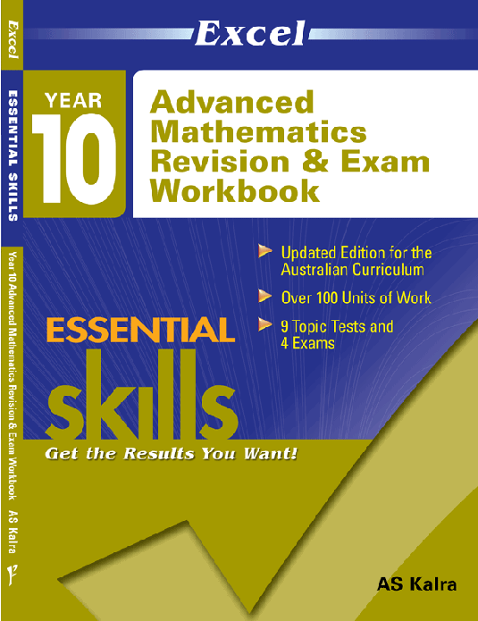 Excel Essential Skills - Advanced Mathematics Revision & Exam Workbook Year 10 Ada's Book