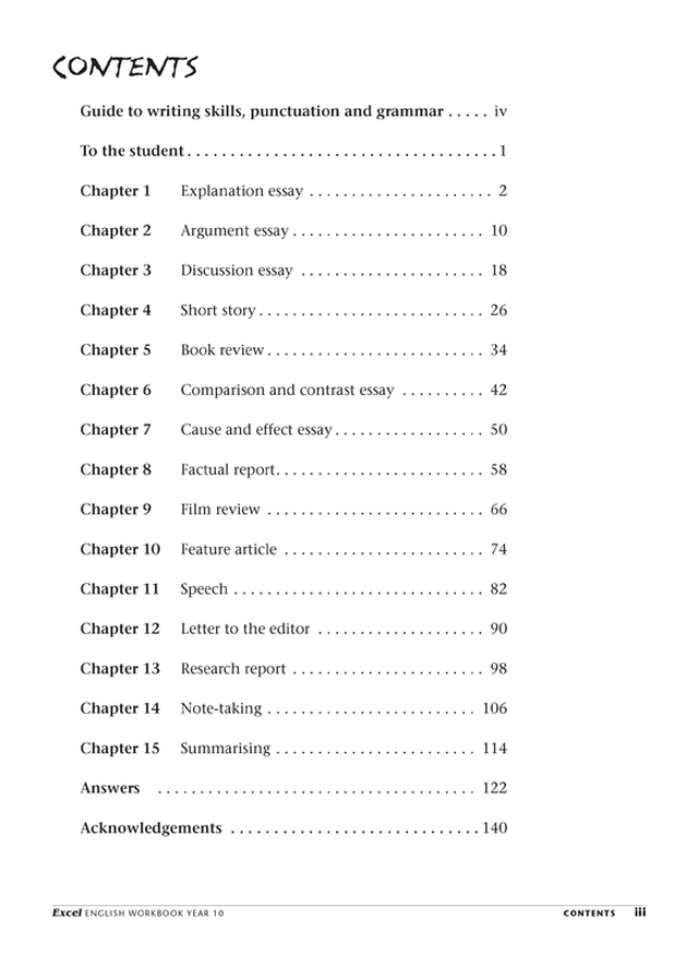 Excel Essential Skills - English Workbook Year 10 Ada's Book