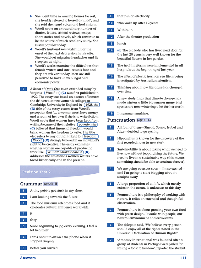 Excel Essential Skills - Grammar & Punctuation Workbook Years 9-10 Ada's Book