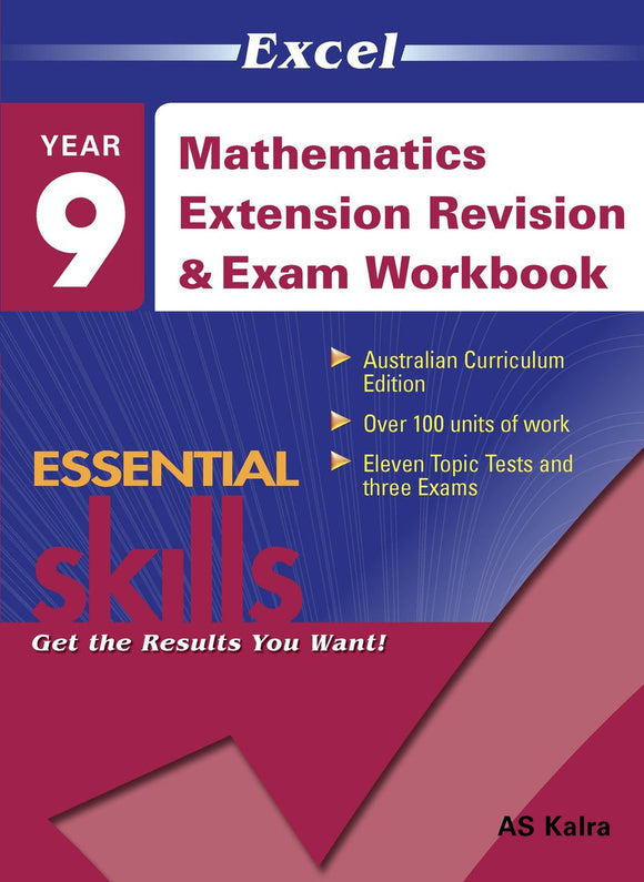 Excel Essential Skills - Mathematics Extension Revision & Exam Workbook Year 9 Ada's Book