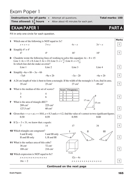 Excel Essential Skills - Mathematics Revision and Exam Workbook Year 10 Ada's Book