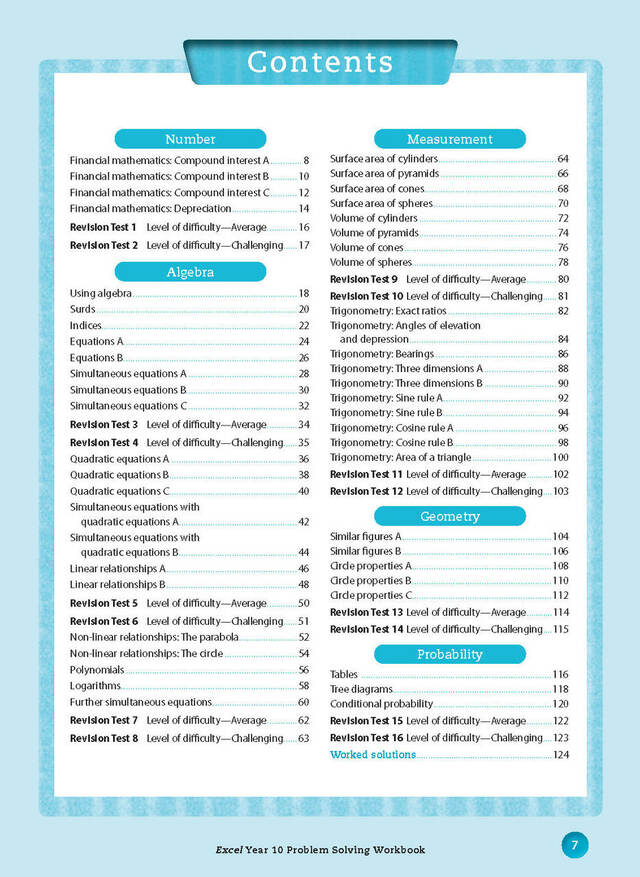 Excel Essential Skills - Problem Solving Workbook Year 10 Ada's Book