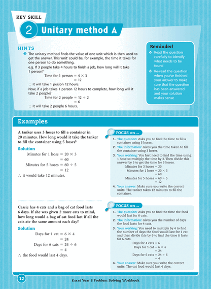 Excel Essential Skills - Problem Solving Workbook Year 8 Ada's Book