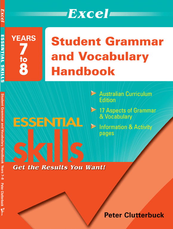 Excel Essential Skills - Student Grammar and Vocabulary Handbook Years 7-8 Ada's Book
