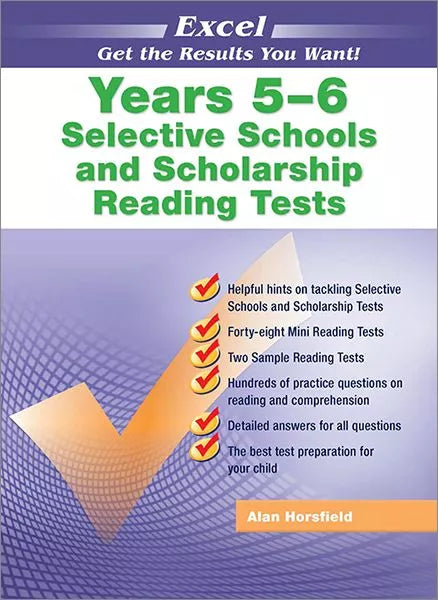 Excel Selective Schools and Scholarships Reading Tests Years 5-6 Ada's Book