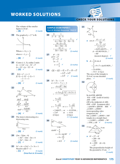 Excel SmartStudy - Advanced Mathematics Year 10 Ada's Book