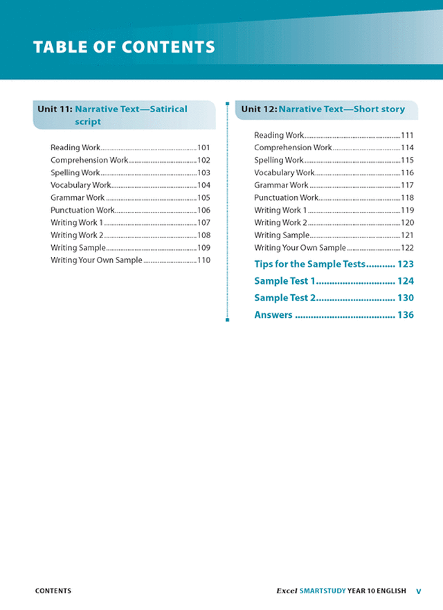 Excel SmartStudy - English Year 10 Ada's Book