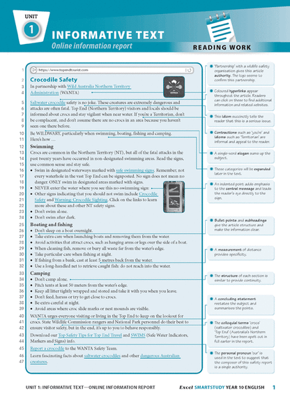 Excel SmartStudy - English Year 10 Ada's Book