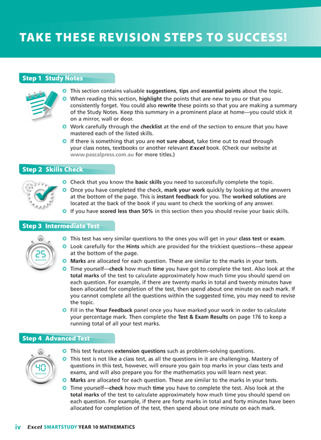 Excel SmartStudy - Mathematics Year 10 Ada's Book