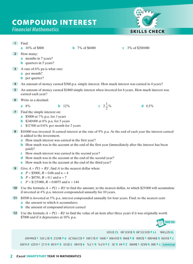 Excel SmartStudy - Mathematics Year 10 Ada's Book