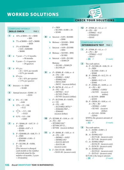Excel SmartStudy - Mathematics Year 10 Ada's Book