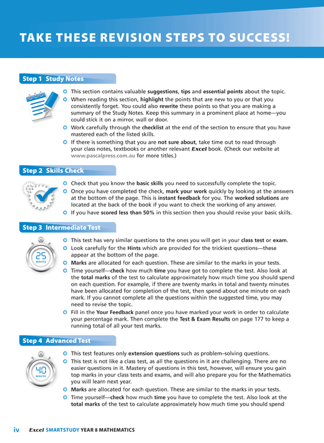 Excel SmartStudy - Mathematics Year 8 Ada's Book