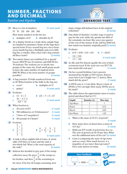 Excel SmartStudy - Mathematics Year 8 Ada's Book