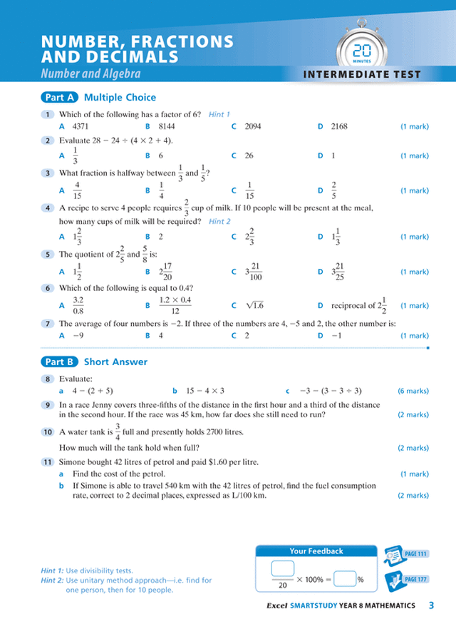 Excel SmartStudy - Mathematics Year 8 Ada's Book