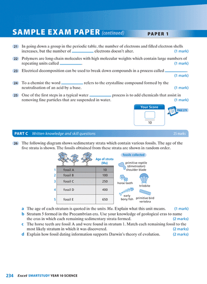 Excel SmartStudy - Science Year 10 Ada's Book