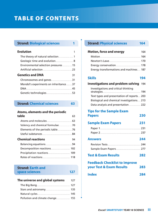 Excel SmartStudy - Science Year 10 Ada's Book
