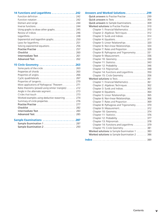 Excel Study Guide - Advanced Mathematics Years 9-10 Ada's Book