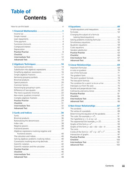 Excel Study Guide - Advanced Mathematics Years 9-10 Ada's Book