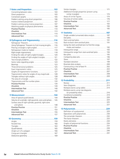 Excel Study Guide - Advanced Mathematics Years 9-10 Ada's Book
