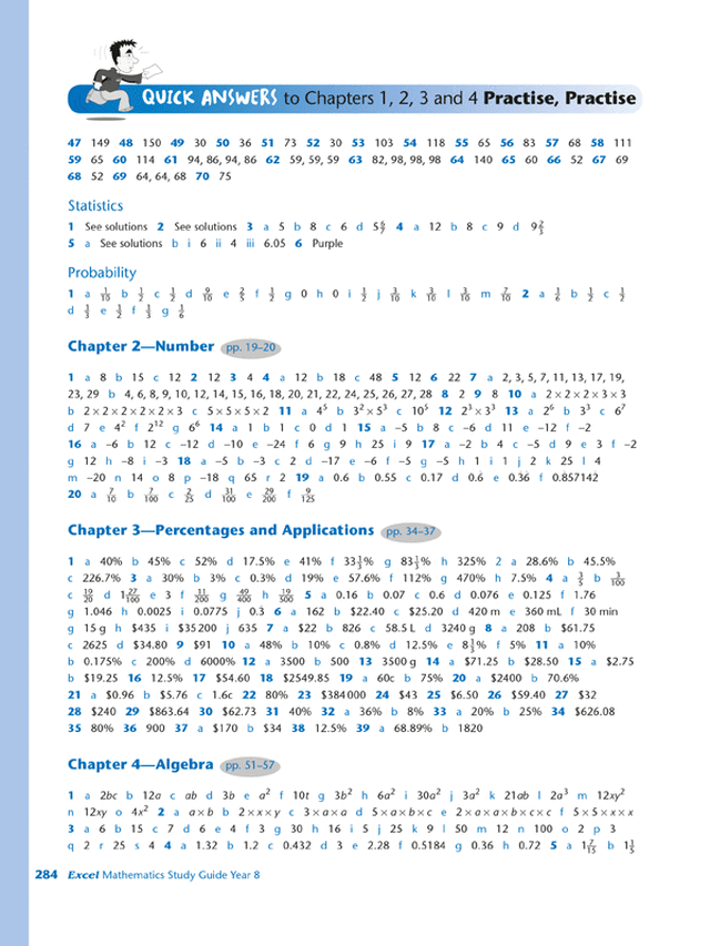 Excel Study Guide - Mathematics Year 8 Ada's Book