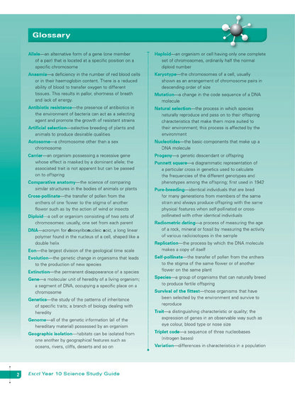 Excel Study Guide - Science Year 10 Ada's Book