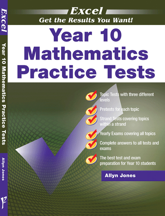 Excel - Year 10 Mathematics Practice Tests Ada's Book