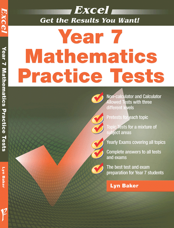 Excel - Year 7 Mathematics Practice Tests Ada's Book