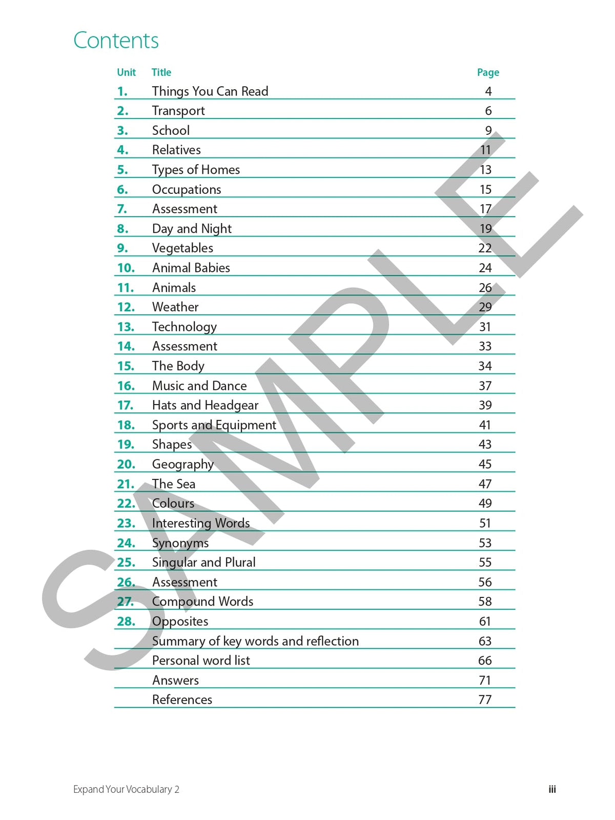 Expand Your Vocabulary 2 Ada's Book