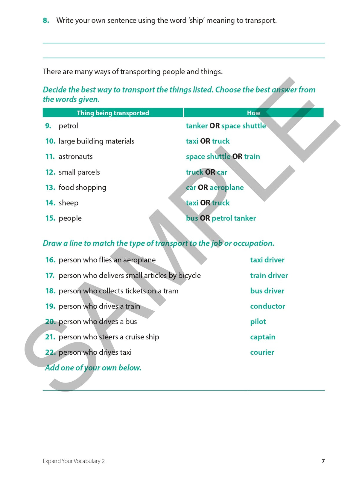 Expand Your Vocabulary 2 Ada's Book