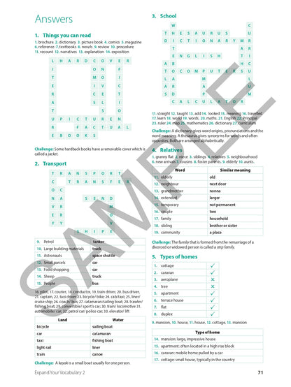 Expand Your Vocabulary 2 Ada's Book