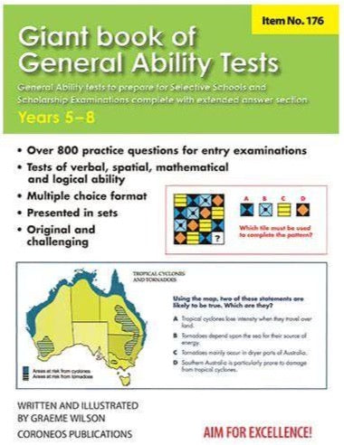 Giant book of General ability 800 Questions No.176 Year5-8 Ada's Book
