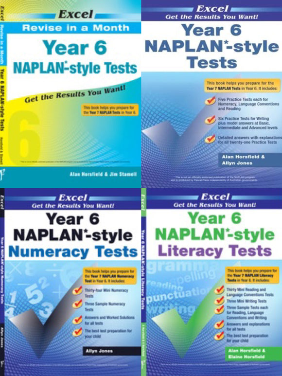 Excel NAPLAN* Book Pack Year 6 (4 Books)