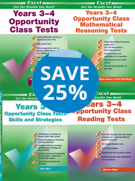 Excel Opportunity Class Years 3–4 Book Pack (4 Books)