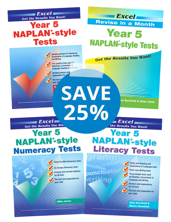 Excel NAPLAN* Book Pack Year 5(4 Books)