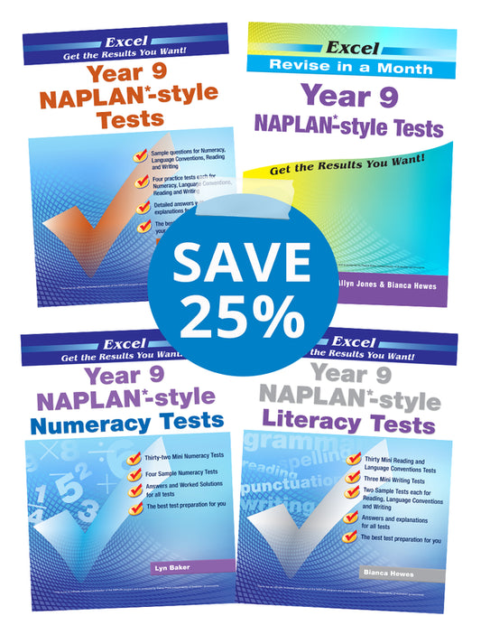 Excel NAPLAN* Book Pack Year 9(4 books)