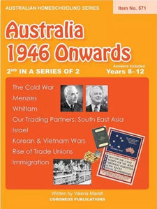 Australia 1946 Onwards (Australian Homeschooling Series) (Item no. 571)