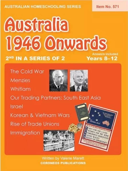 Australia 1946 Onwards (Australian Homeschooling Series) (Item no. 571)
