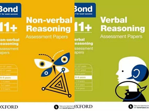Bond 11+: Verbal & Non-verbal Reasoning Assessment Papers for 8 to 9 years(2 books)